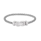 Bracelet Chance Infinie, grand modèle, pavé