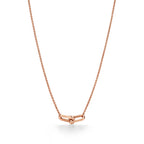 Pendentif à maillons doubles taille Small en or rose 18 carats