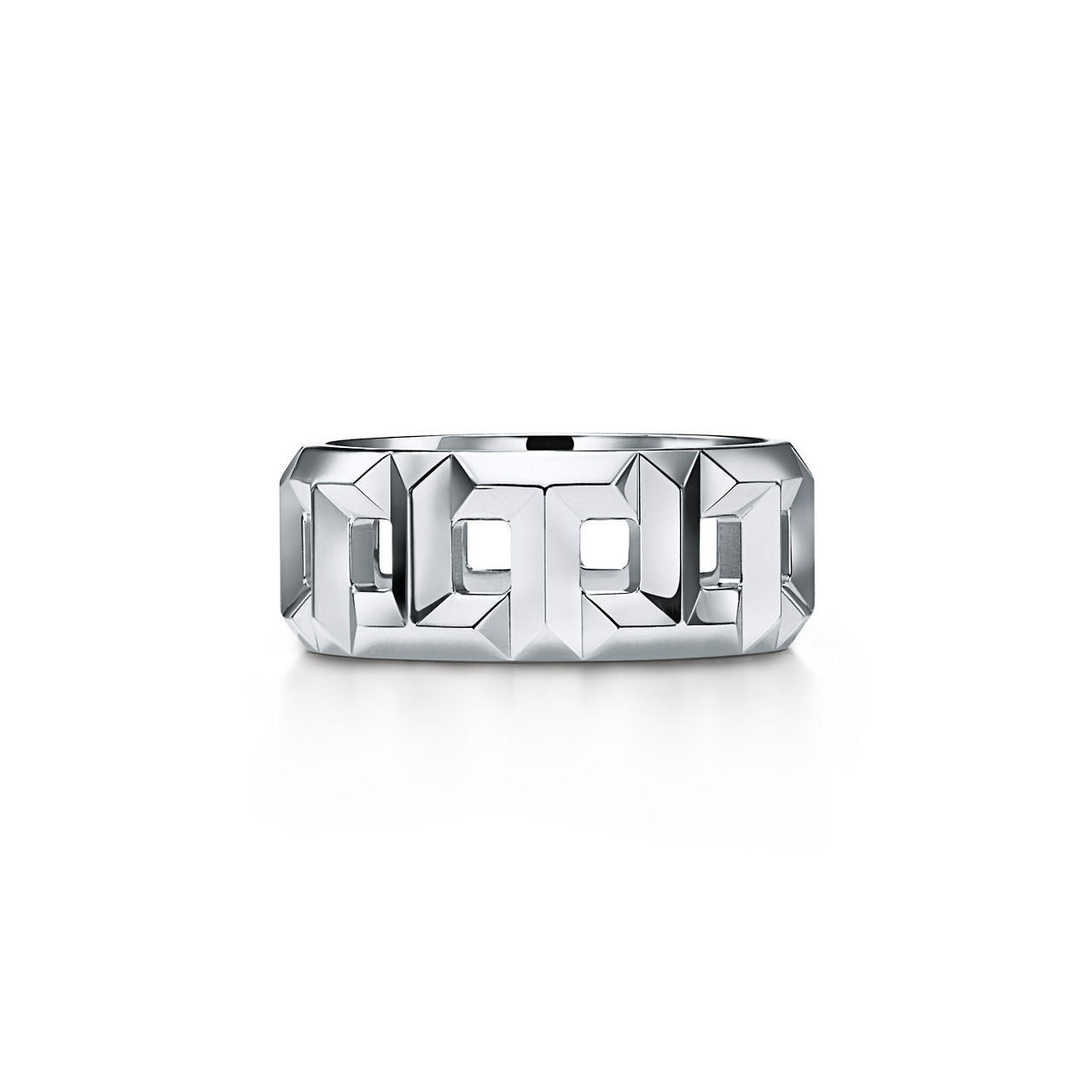 Tiffany T Bague True en or blanc 18 carats