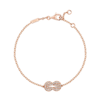 Bracelet Chance Infinie, chaîne, moyen modèle, pavé