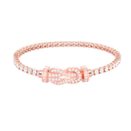 Bracelet Chance Infinie, grand modèle, pavé