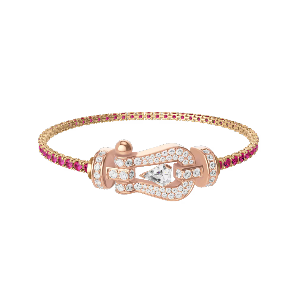 Bracelet Force 10, grand modèle, pavé, Hero Cut