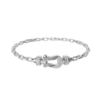 Bracelet Force 10, moyen modèle, semi-pavé
