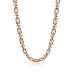 Collier en or rose et diamants