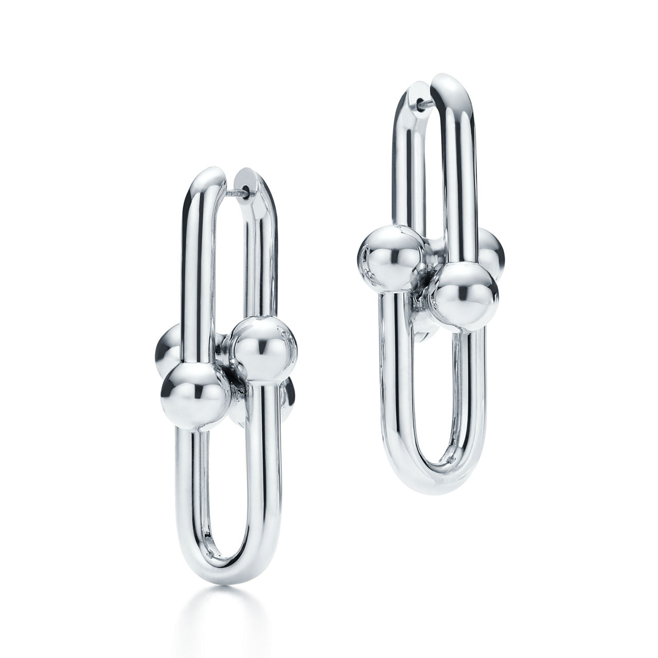 Boucles d’oreilles à maillons taille Extra-large en argent 925 millièmes