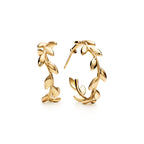 Boucles d’oreilles créoles Olive Leaf
