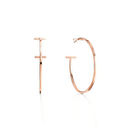 Boucles d’oreilles créoles en or rose