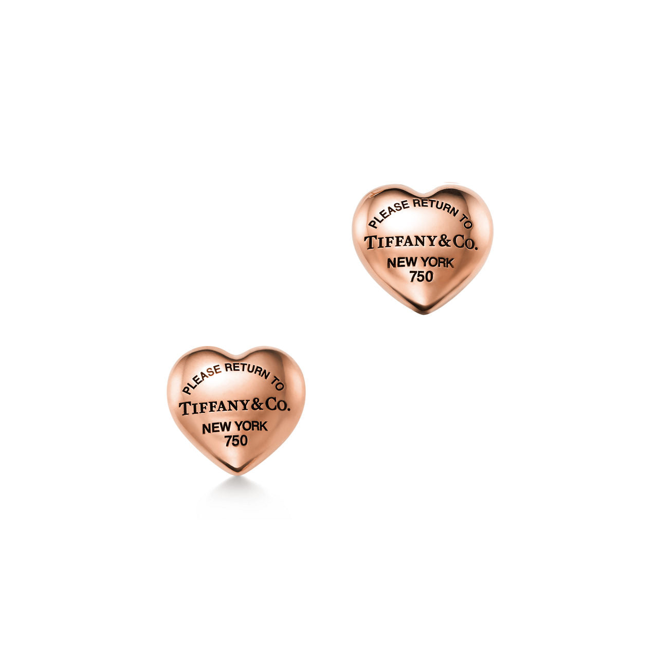 Boucles d’oreilles Full Heart en or rose