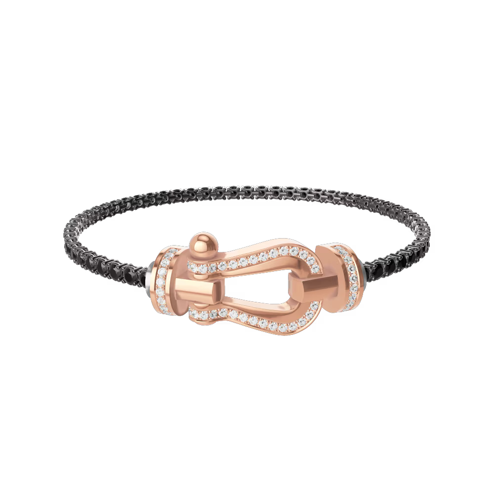 Bracelet Force 10, grand modèle, pavé