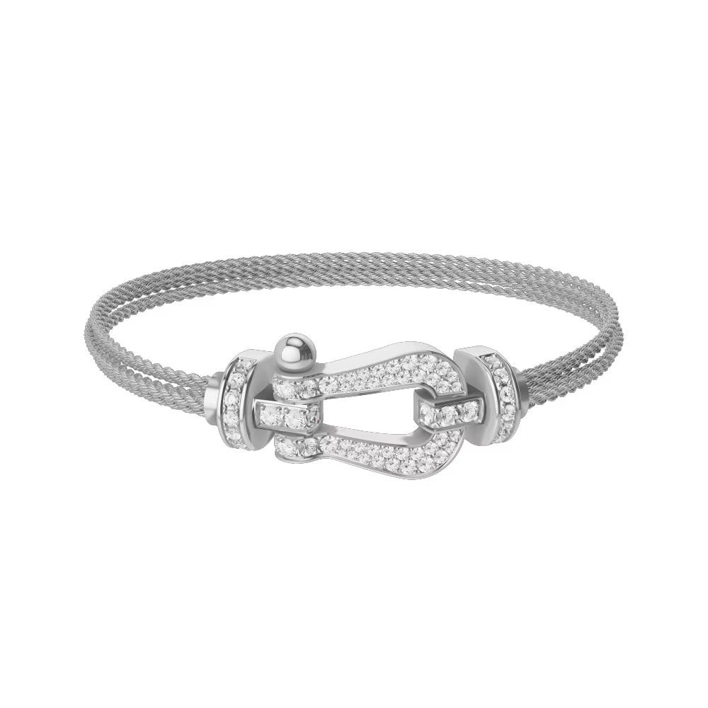 Bracelet Force 10, grand modèle, pavé