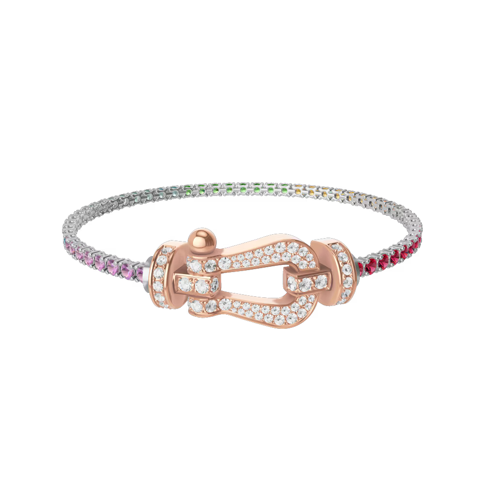 Bracelet Force 10, grand modèle, pavé