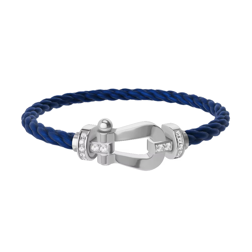 Bracelet Force 10, grand modèle, semi-pavé
