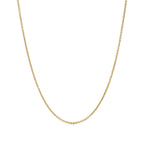 Collier à maillons en or jaune. 76,2 cm.