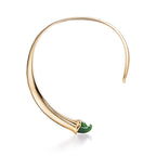 Collier Griffe en or jaune 18 carats et jade néphrite vert, Small