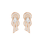 Boucles d'oreilles Chance Infinie, moyen modèle, pavé