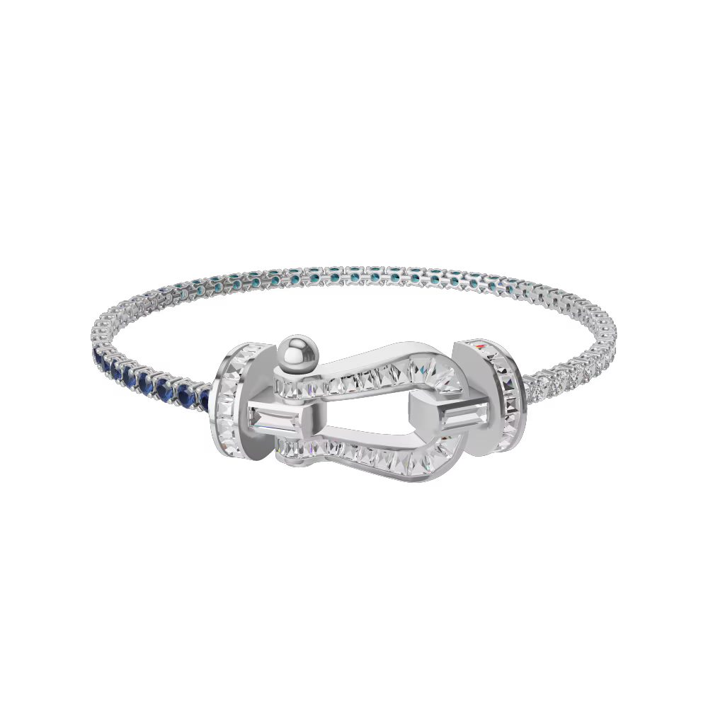 Bracelet Force 10, grand modèle, pavé