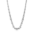 Collier à maillons gradués en or blanc 18 carats et diamants