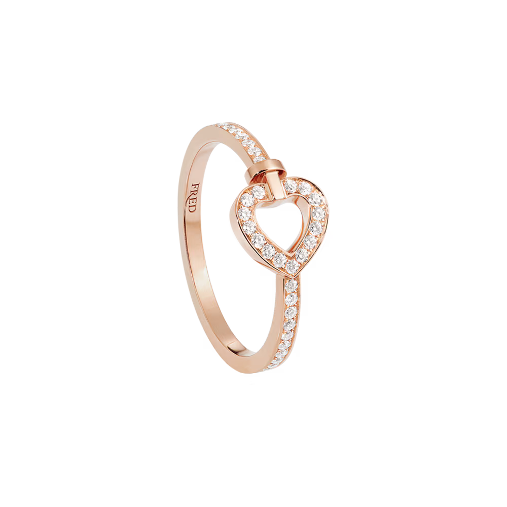 Bague Pretty Woman, mini modèle, pavée