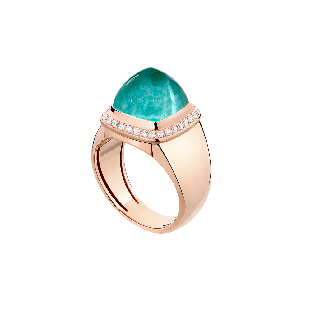 Bague Pain de Sucre, amazonite
