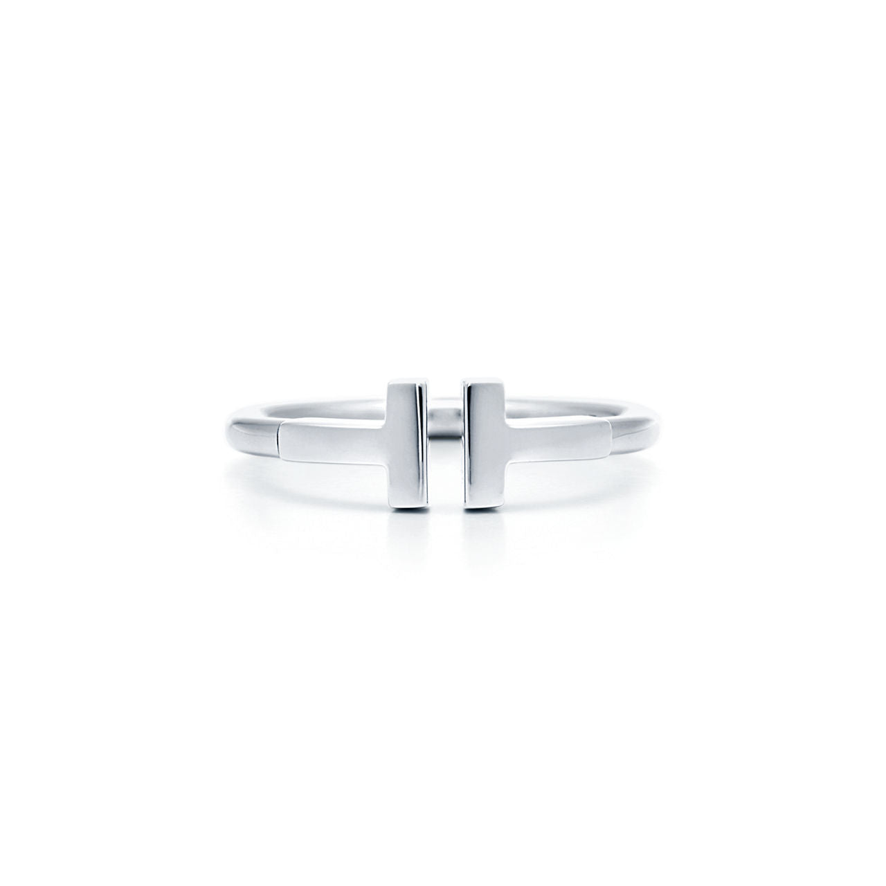 Tiffany T Bague Wire en or blanc 18 carats