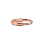 Tiffany Lock Bague en or rose et diamants