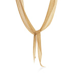 Collier Foulard Maille en or jaune 18 carats