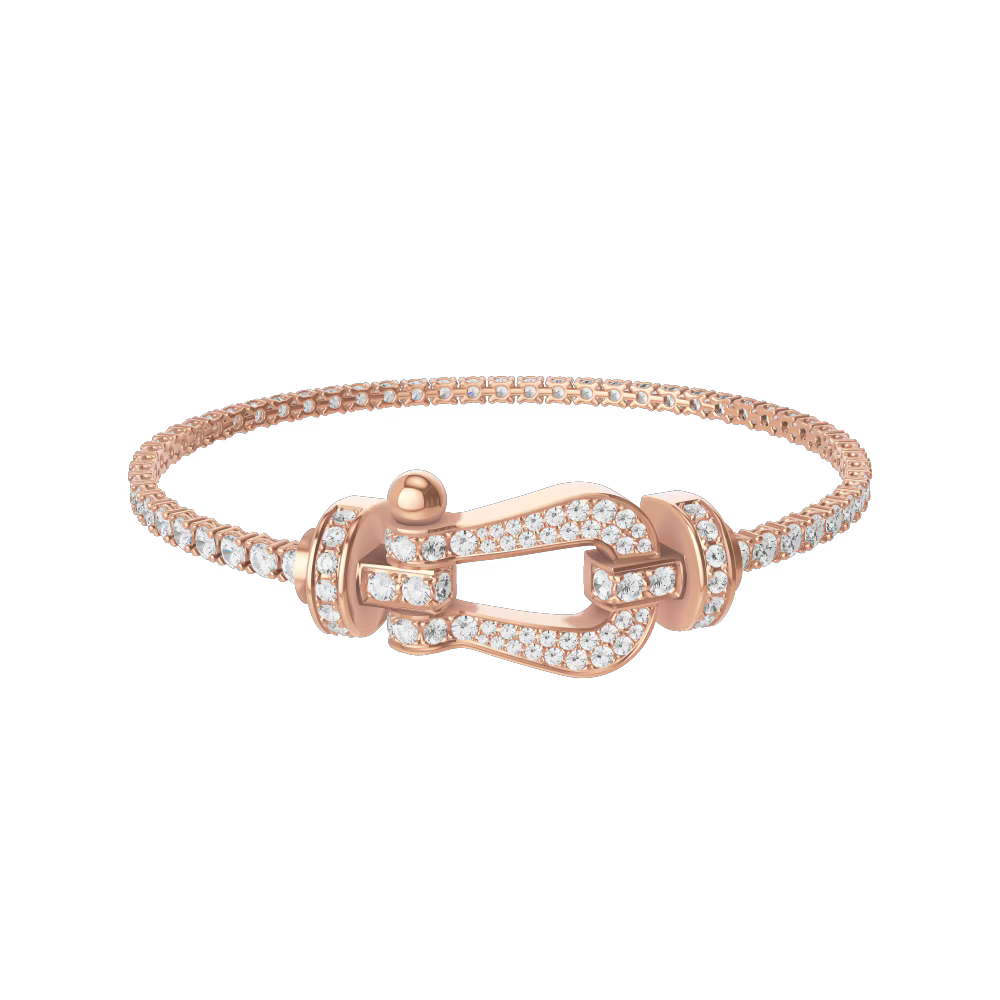 Bracelet Force 10, grand modèle, pavé
