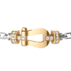 Bracelet Force 10, moyen modèle, semi-pavé