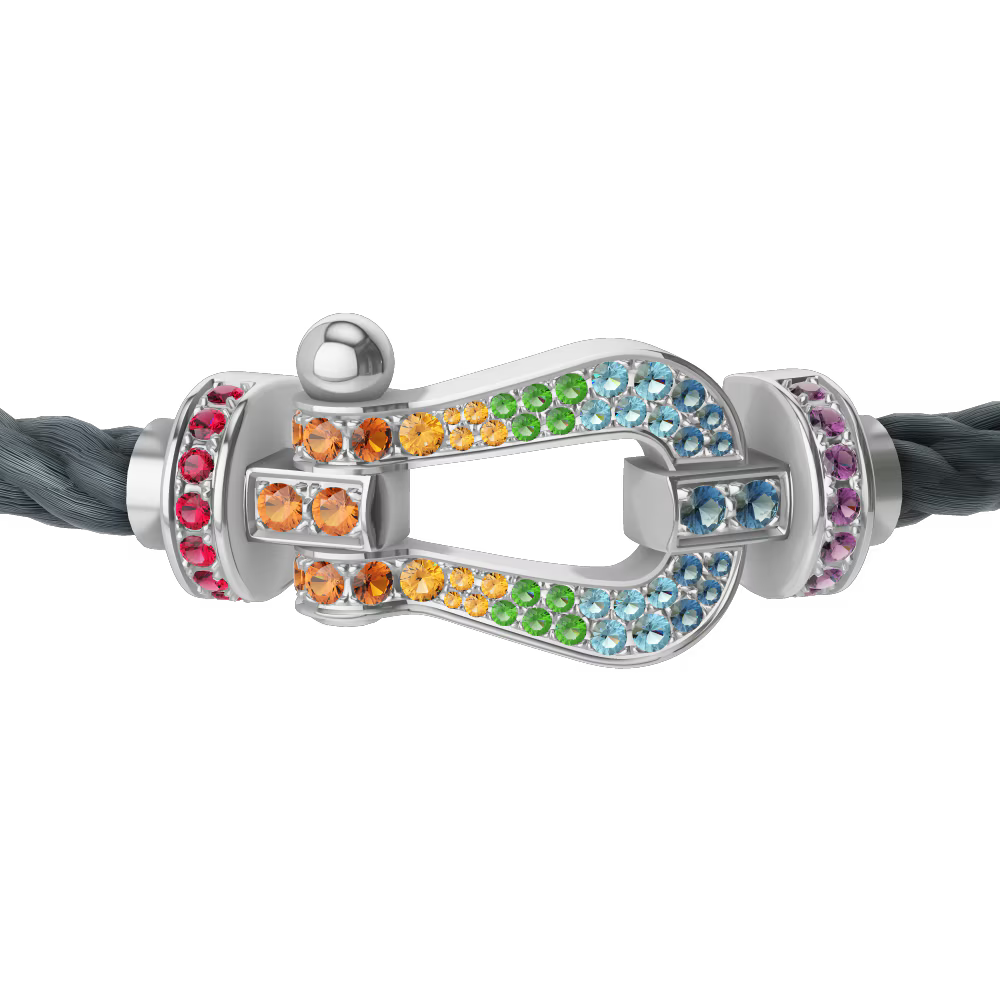 Bracelet Force 10, grand modèle, pavé