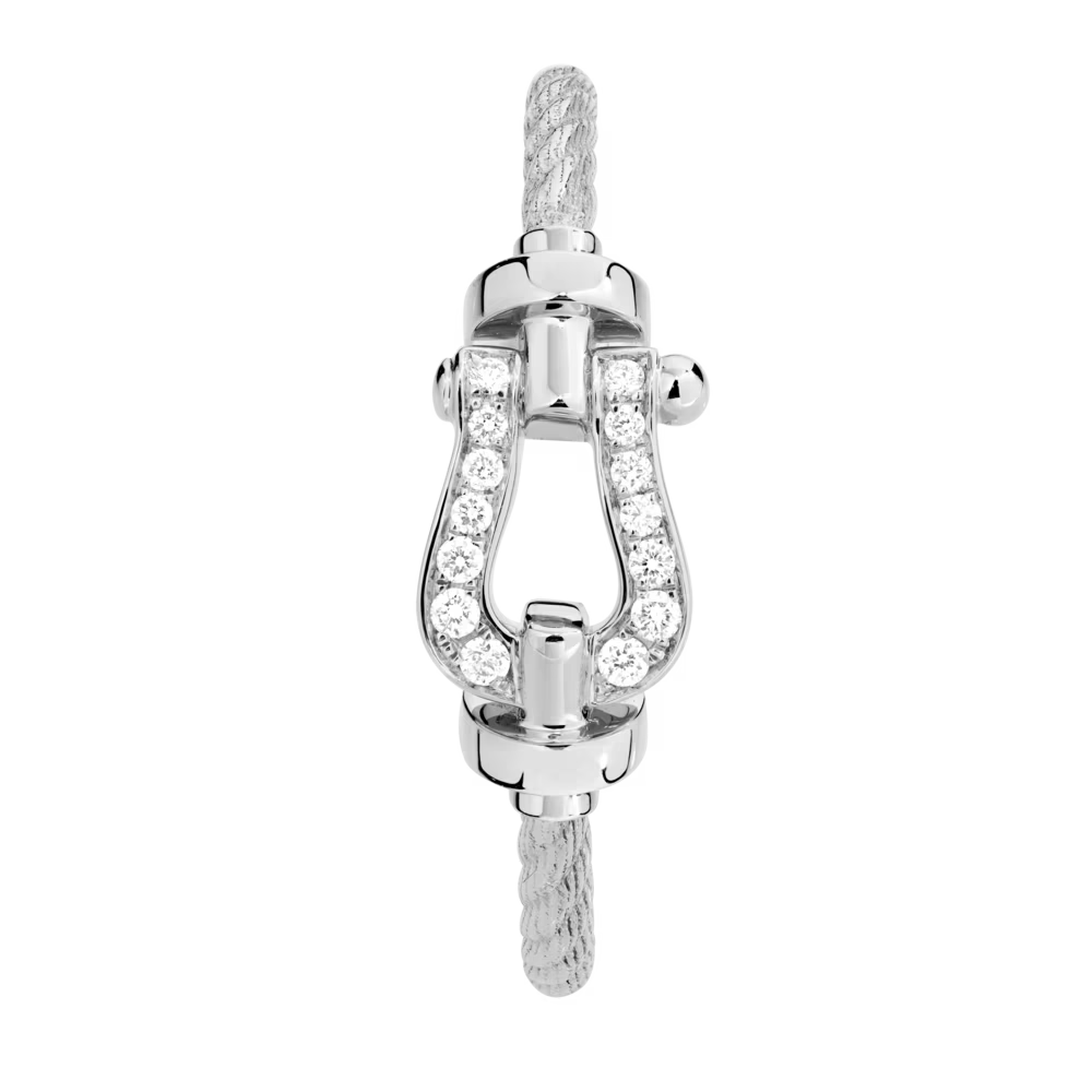 Bague Force 10, petit modèle, pavée