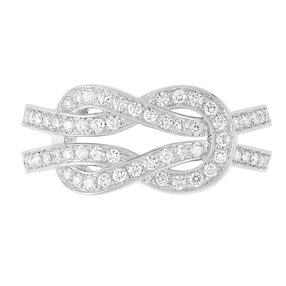 Bague Chance Infinie, moyen modèle, pavée