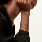 Bracelet Mini Alphabet en or jaune
