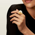 Return to Tiffany™ Bague Cœur plein en or jaune 18 carats et diamants