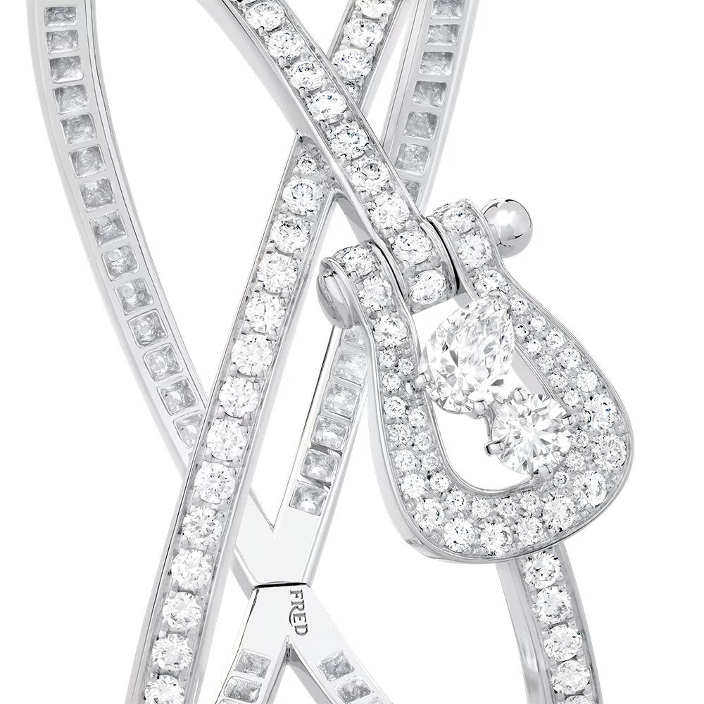 Bracelet Force 10, pavé, diamant taille poire