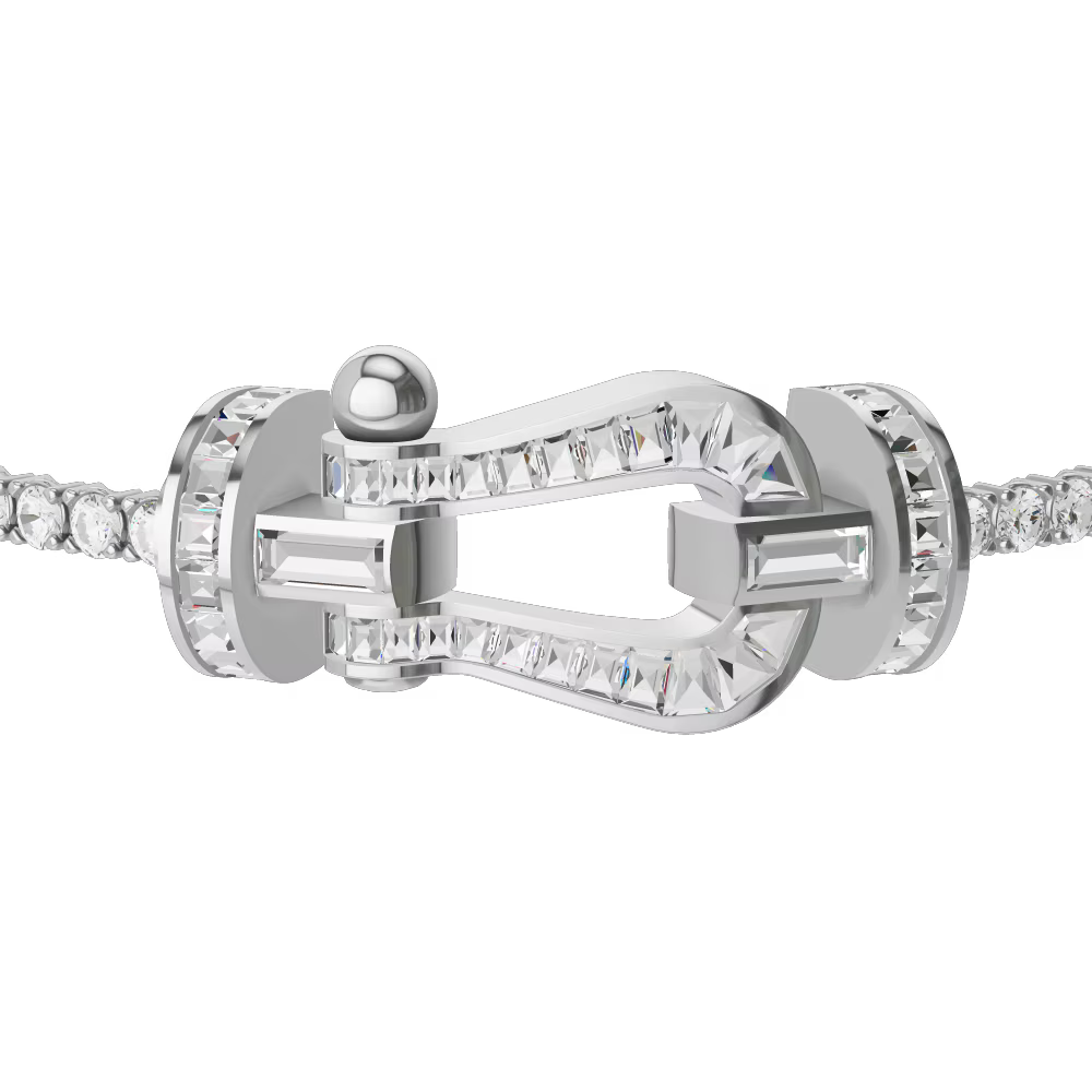 Bracelet Force 10, grand modèle, pavé