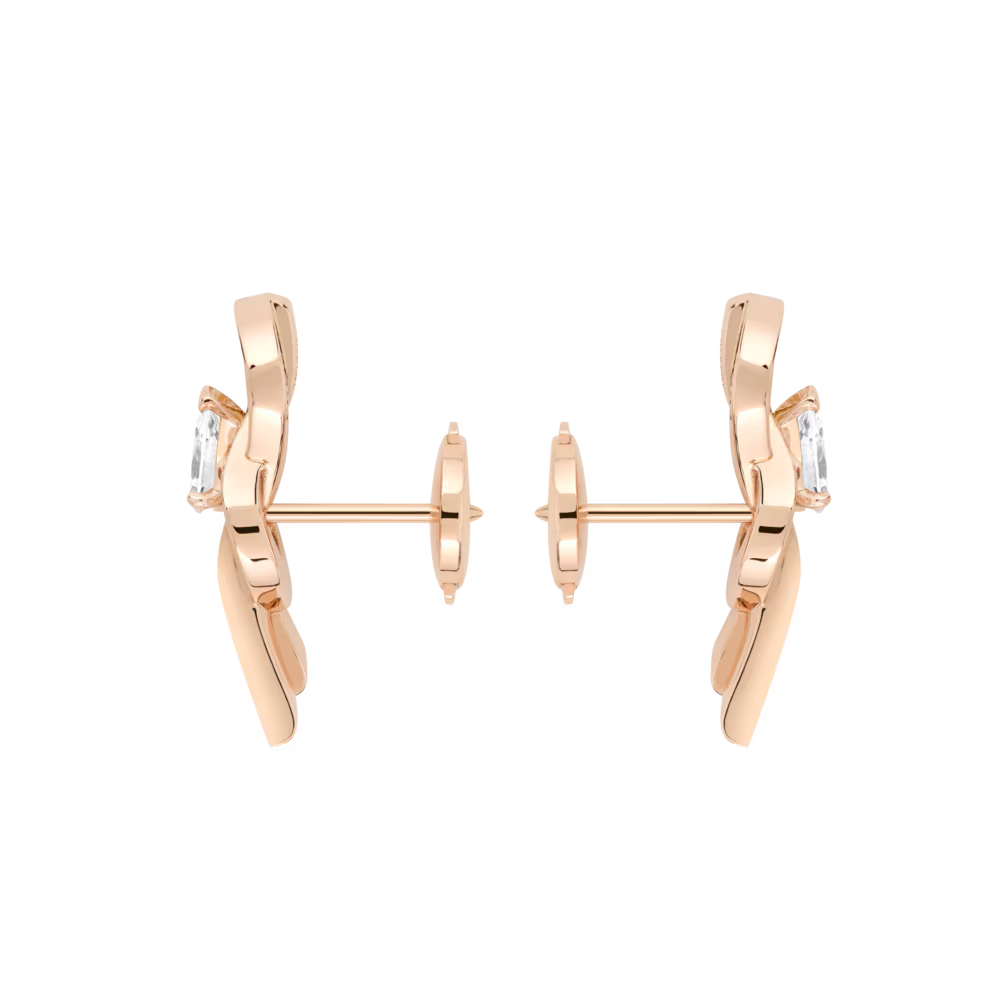 Boucles d'oreilles Chance Infinie, moyen modèle, pavé