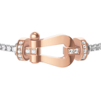 Bracelet Force 10, grand modèle, semi-pavé