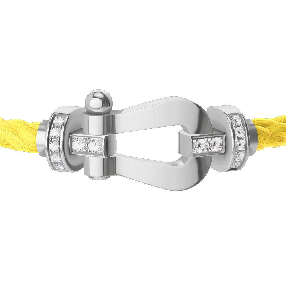 Bracelet Force 10, grand modèle, semi-pavé