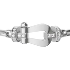 Bracelet Force 10, grand modèle, semi-pavé