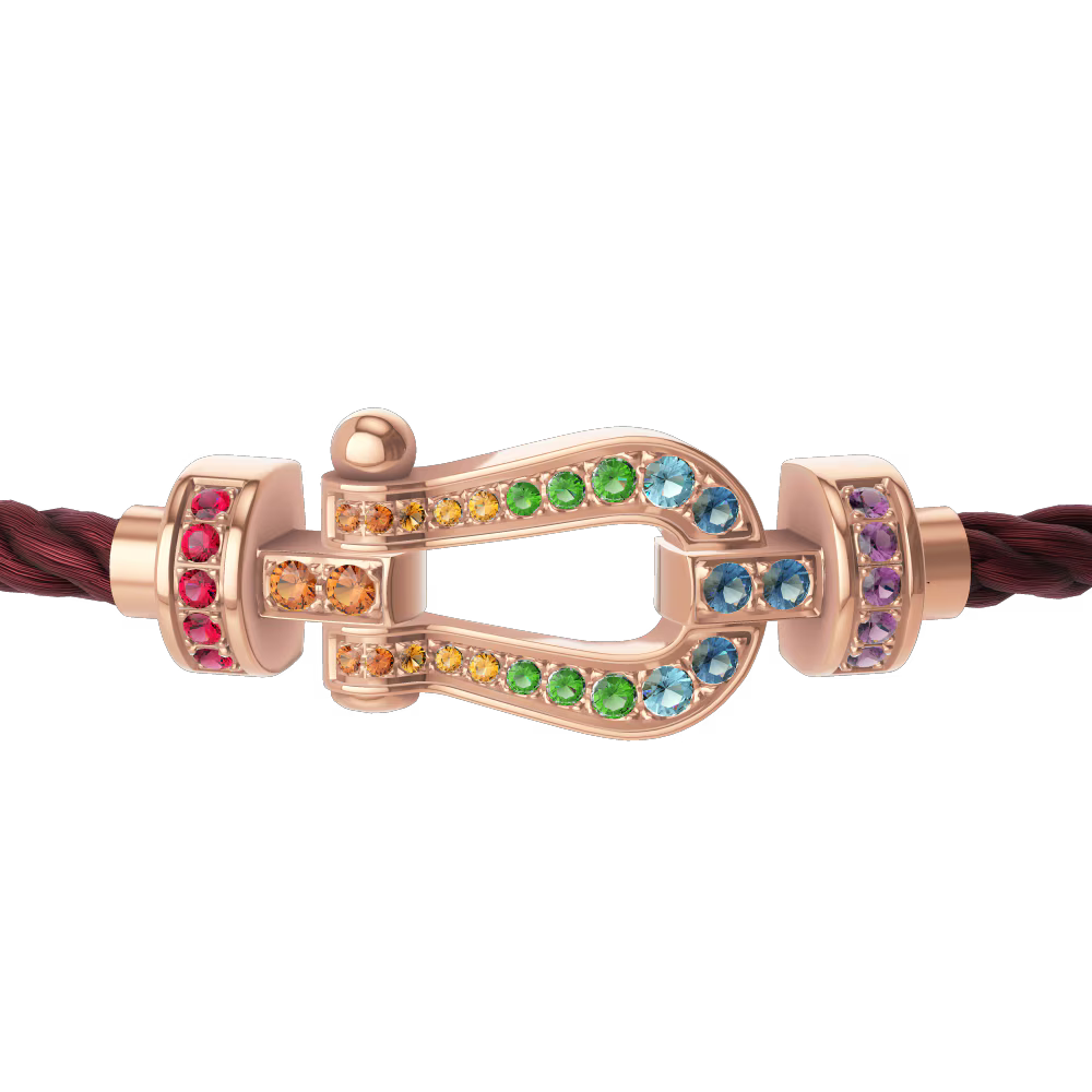 Bracelet Force 10, moyen modèle, pavé