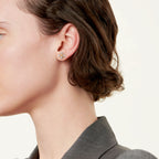 Boucles d’oreilles en or jaune, platine et diamants