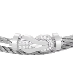 Bracelet Chance Infinie, grand modèle, semi-pavé
