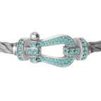 Bracelet Force 10, grand modèle, pavé