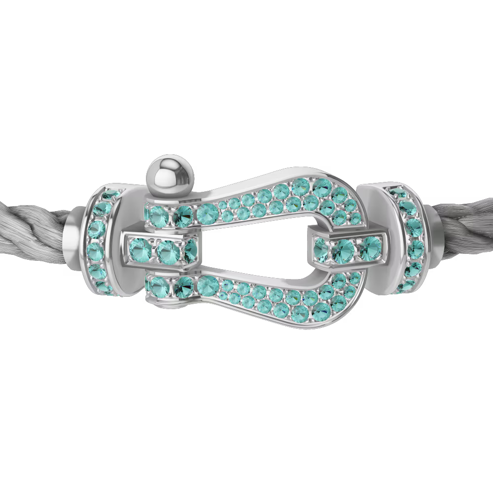 Bracelet Force 10, grand modèle, pavé