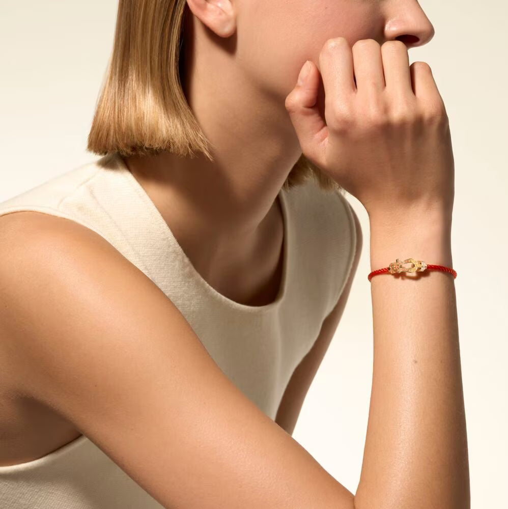 Bracelet Force 10 #FREDxRolandGarros, moyen modèle, pavé