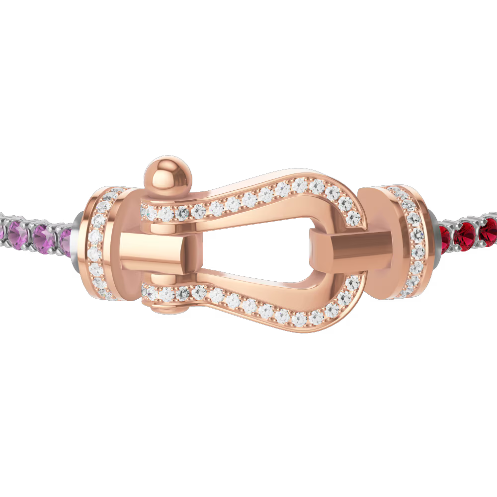 Bracelet Force 10, grand modèle, pavé