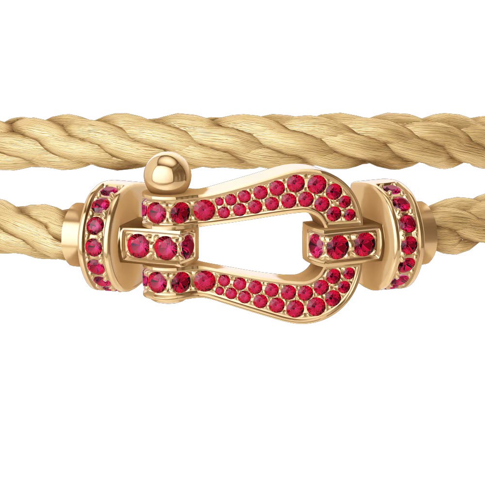 Bracelet Force 10, grand modèle, pavé