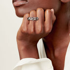 Tiffany Forge Bague à maillons en argent 925 millièmes ultra poli