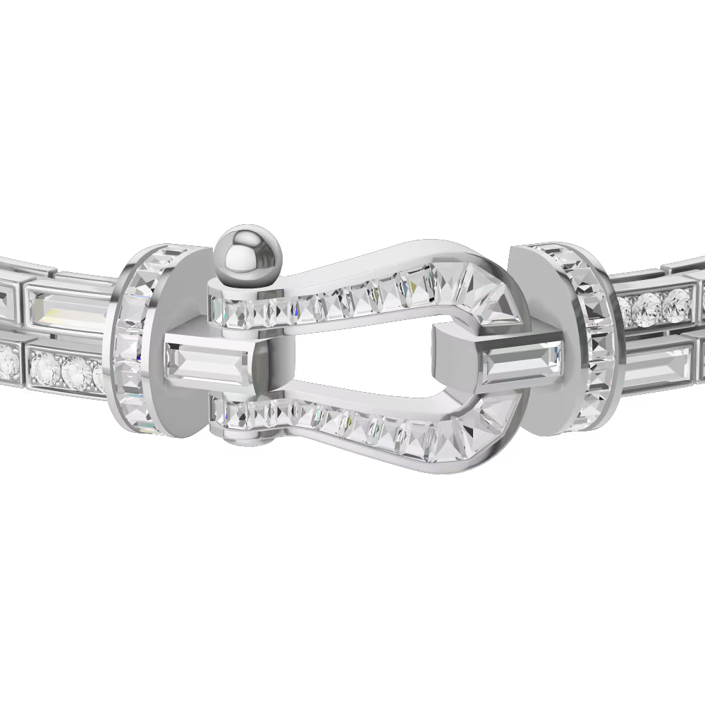 Bracelet Force 10, grand modèle, pavé