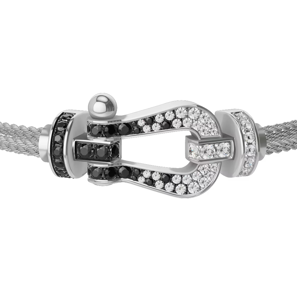 Bracelet Force 10, grand modèle, pavé
